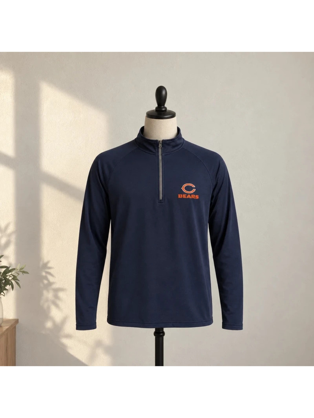 Chicago Bears Dunbrooke NFL 1/4 Zip Performance Pullover Navy Men’s M
